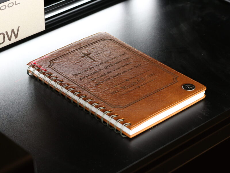 Custom Laser Engraved Notebook